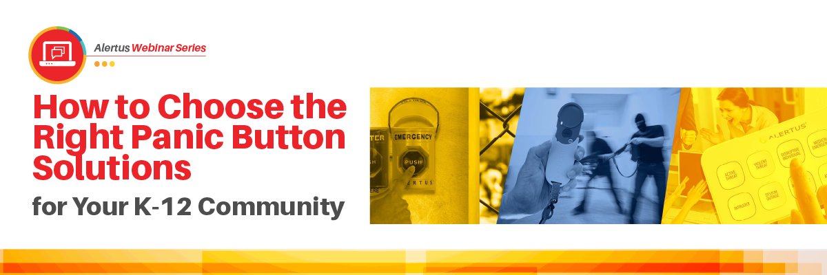 alertustech's tweet image. Join our live webinar, “How to Choose the Right Panic Button Solutions for Your K-12 Community,” on August 16 at 1:00 pm EST, where we’ll explore Alertus’ suite of IP #panicbuttons and #emergency activation devices. Register now: bit.ly/45nMwDj

#K12 #K12Schools #Webinar