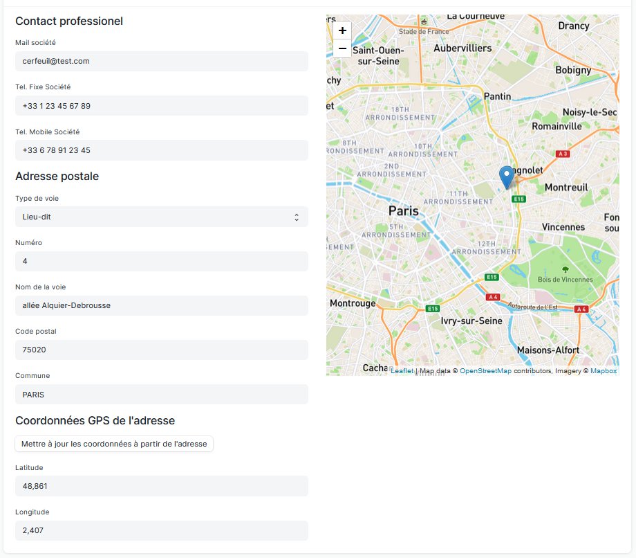 nextoplait's tweet photo. Les fiches société de #NextOPLait rassemblent toutes les informations utiles sur la structure pour l'#OP: n° SIRET, PACAGE, EDE, ... Chaque société peut avoir plusieurs numéros de producteurs. La localisation GPS est calculée depuis l'adresse postale et montrée sur une carte. https://t.co/WFvTpSrhC6