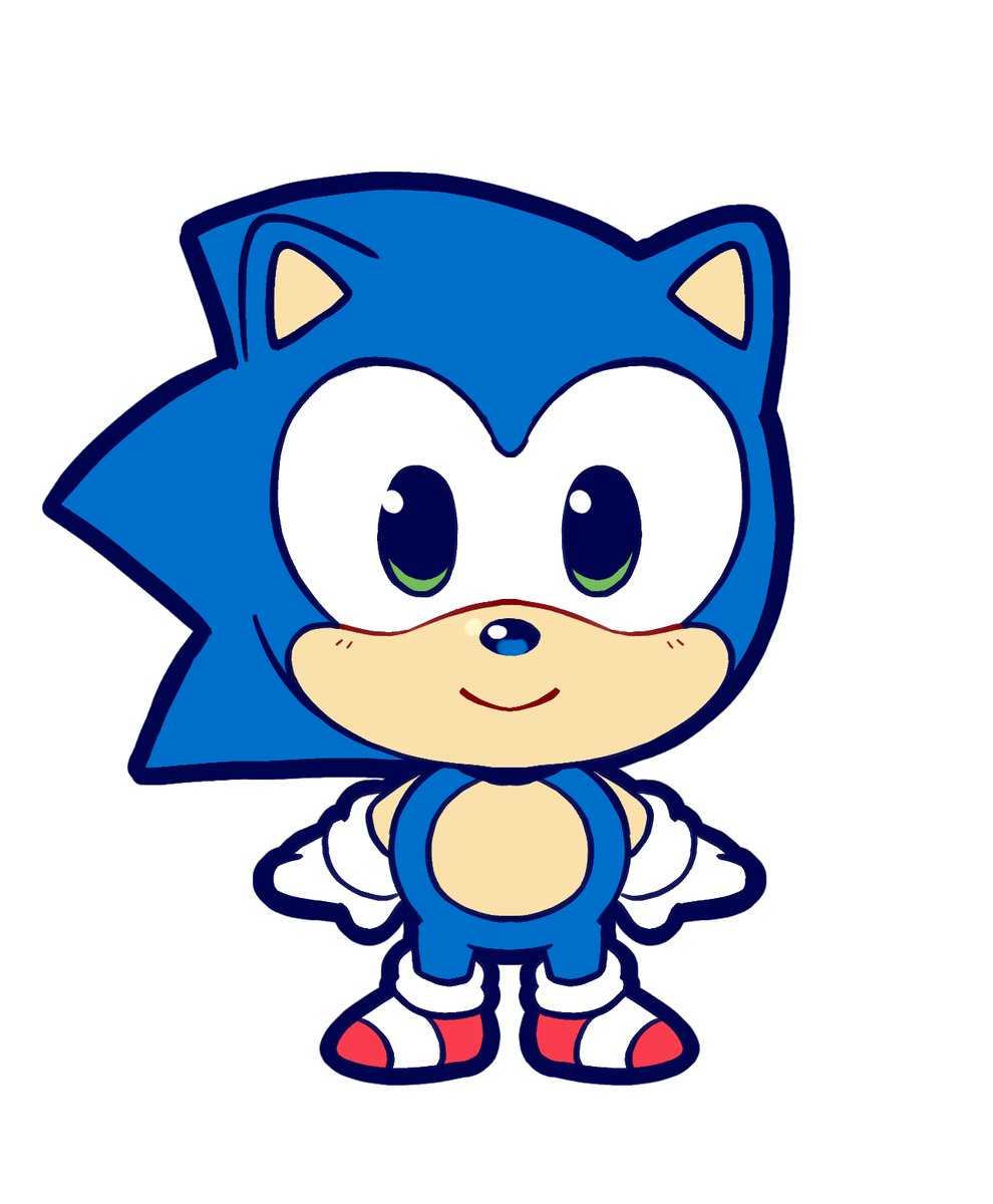 sonic the hedgehog solo 1boy male focus gloves smile simple background furry male  illustration images