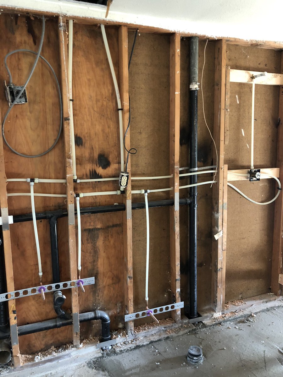 Pro tip: Take photos of inside your walls before you close them up. File them in a folder under the property and date it. You never if you’ll need it later, it will come in handy if something goes wrong behind the walls.