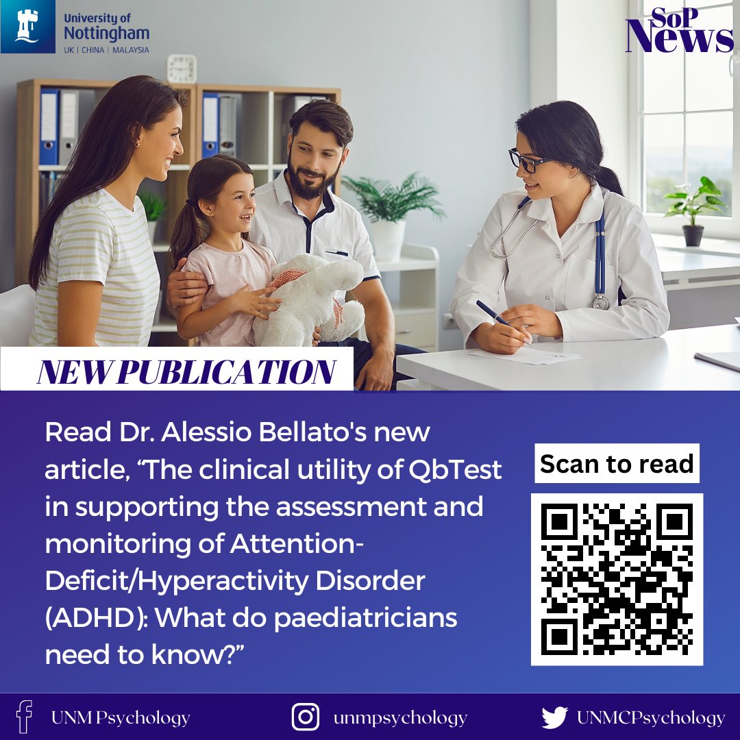 Scan the QR code to read the article! 📋
.
.
.
#unmpsychology #schoolofpsychology #newpublication #dralessiobellato #universityofnottinghammalaysia 
@AlessioBellato