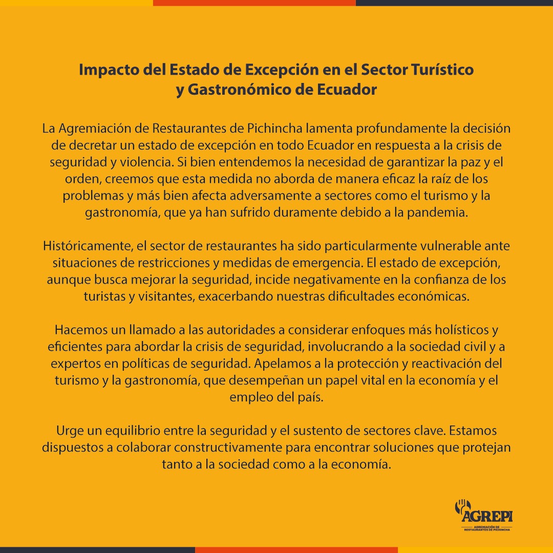agrepiEC's tweet photo. Quienes luchamos por sostener negocio y empleo #Ecuador preguntamos q ha logrado #EstadoDeExcepcion y nos oponemos al abuso de este mecanismo. NO se ha decretado #toquedequeda y esperamos respeto a nuestro derecho a seguridad como a trabajo @LassoGuillermo @pabelml @CapiZapataEC https://t.co/PUKy478HKy