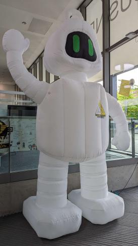 A while back I asked everyone for help with a vote for my mascot idea to be the offical mascot of <a href="/GSCON_/">GSCON</a> . Well, we won the vote &amp; I got to meet him. Who else can say that ay? Introducing GEE-ESS. I was floored when seeing the gigantic inflatable mascot at the event this weekend