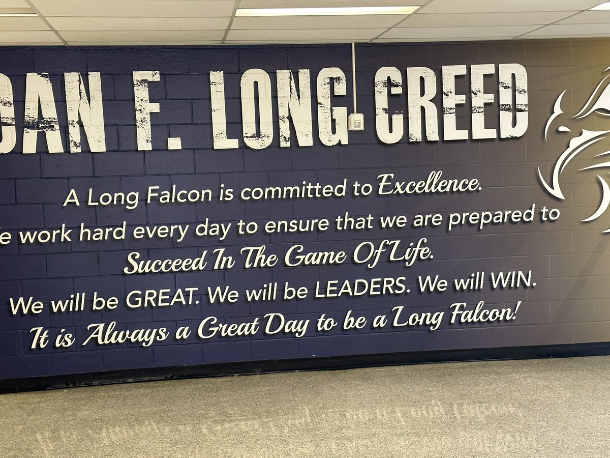 Dr. Ramos has the Long Middle School Falcons flying high on the first day of school.