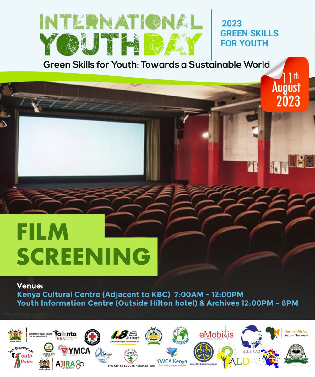 SDY_Ke's tweet photo. The film screening will be a show of support to the creatives and act as a motivation for young actors and filmmakers that nothing can limit their dreams.
#NYWKe
#TalantaHela
#HustlaBazaar
#AbabuNaKazi https://t.co/rxVOjypuew