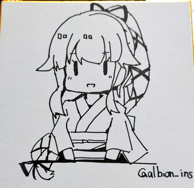 由良さん色紙2枚目になります!