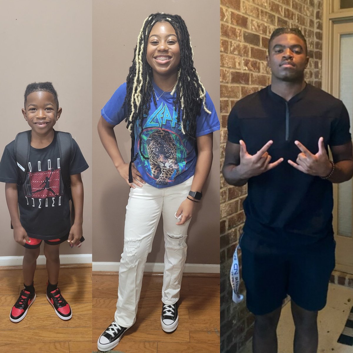 MontFromDa601's tweet image. First day of 2nd grade for our baby boy Bryson, 1 day of her sophomore year for our baby girl Mia, and the last first day for our senior Kolby! Hope that you all have a great year!
We love you all!
#2ndGrader
#Sophomore 
#Senior 
#20232024SchoolYear