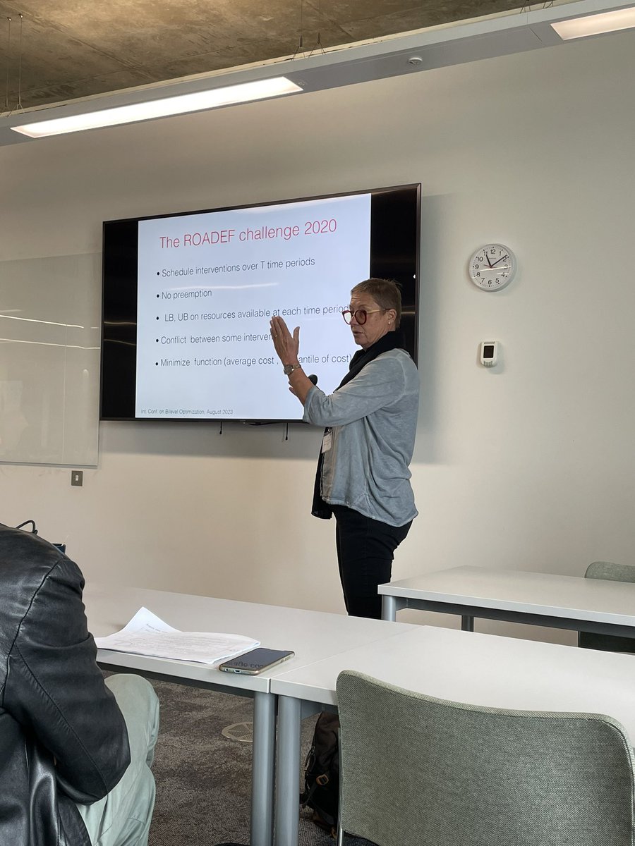 CerulliMartina's tweet photo. You cannot say “bilevel” without citing: @schmaidt @ILjubic @martine_labbe 😎 some highlights of this fantastic International Conference on Bilevel Optimization in Southampton! #ICBO https://t.co/8gvzgB3u5y