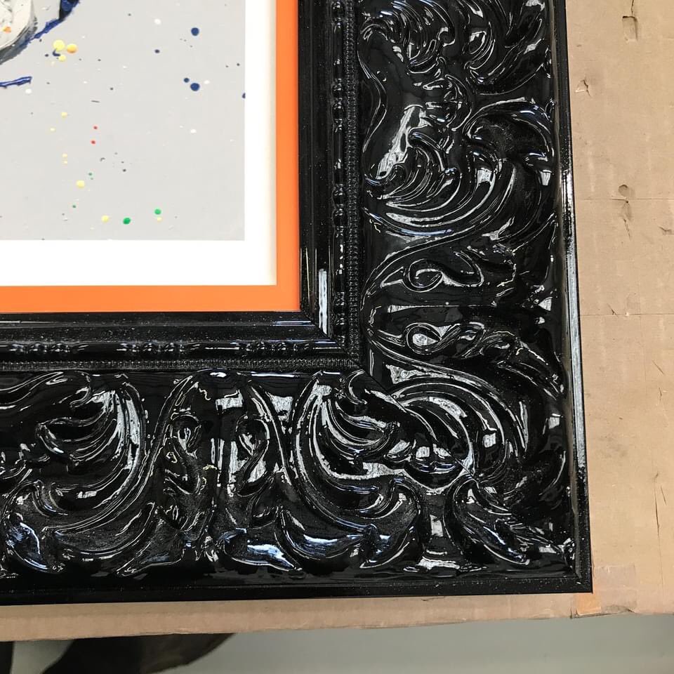 TheWHGallery's tweet photo. π Pride Queen by @pauloz Custom framed in this beautiful black lacquer moulding with orange slip & art glass. πΌ Contact us for all your framing and art requirements today π« #pauloz #pride #pride2023 #hermajestythequeen #bespokeframes #customframing #whitehorsegallery #artglass https://t.co/aGSIqAfMx4