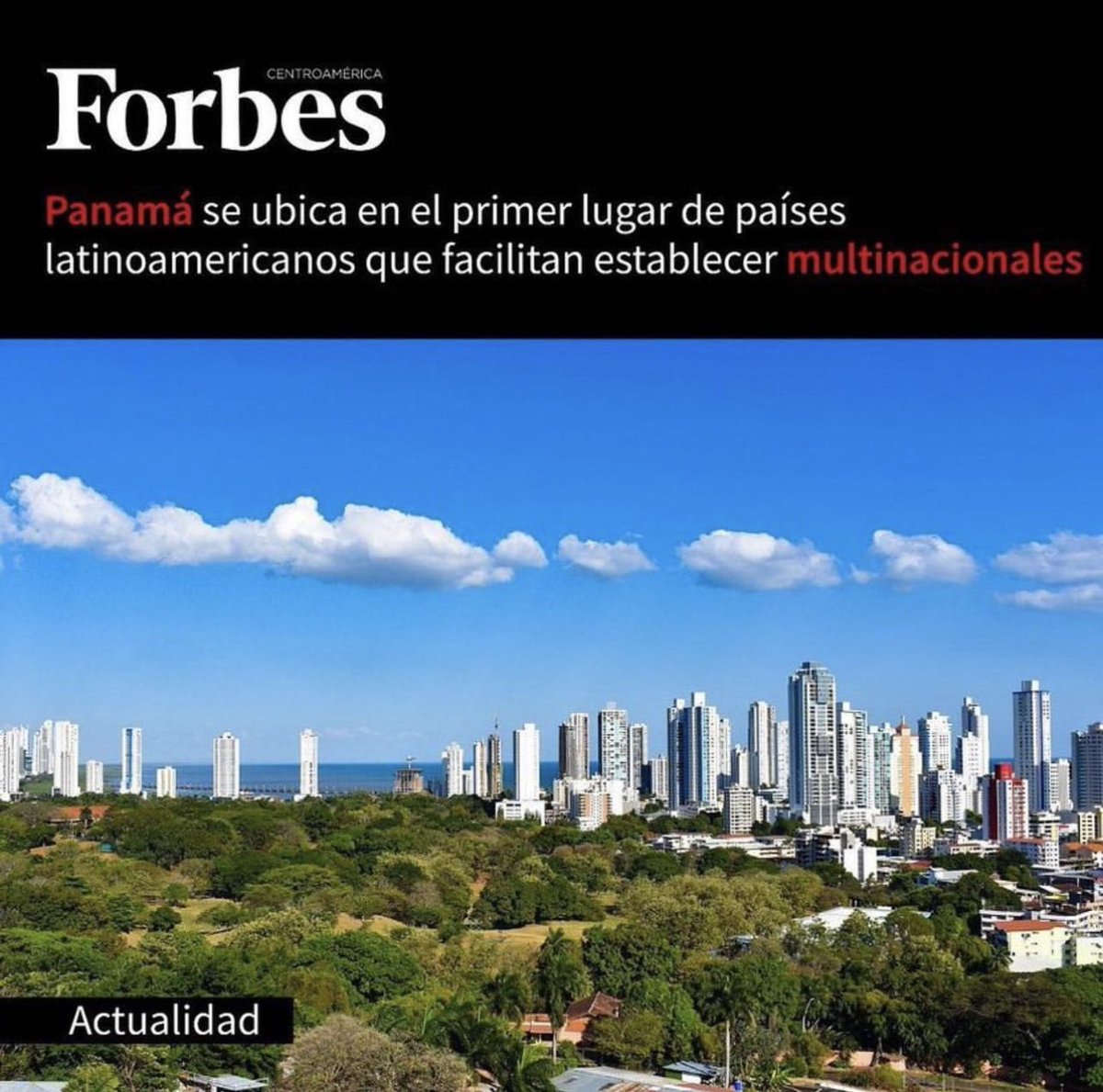 Panamá se posiciona como el país más favorable para establecer multinacionales en Latinoamérica 🇵🇦

Vía <a href="/Forbes_CA/">Forbes Centroamérica</a>