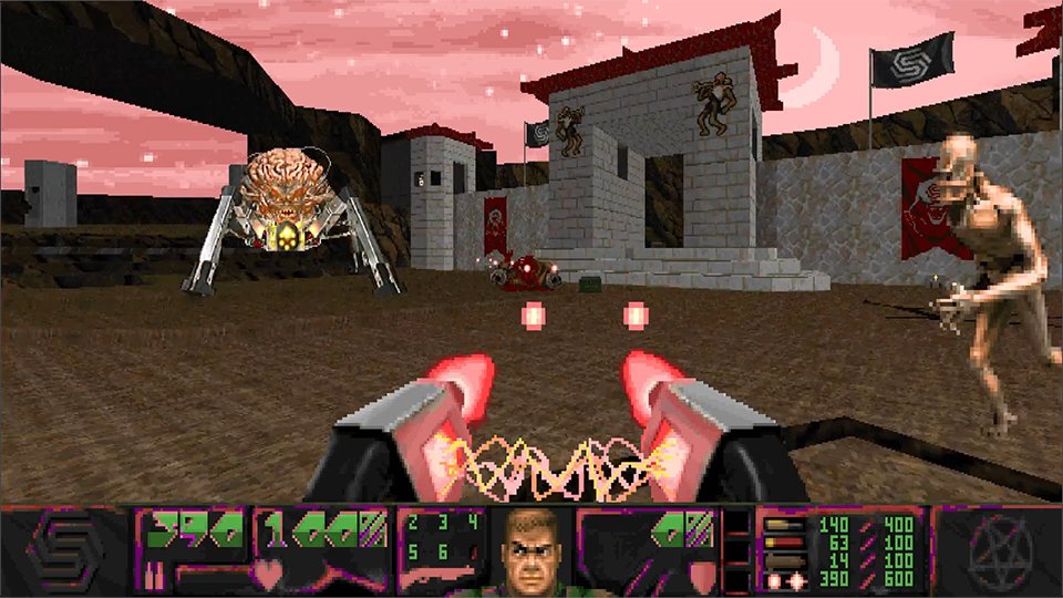 bethesda's tweet photo. Scientist is the latest free total conversion Add-on, featuring 20 levels with new weapons, enemies, textures, sfx, and music! Available now in DOOM &amp; DOOM II!

Interview with Roland van der Velden here: https://t.co/kBYaTrTqTI https://t.co/aOO7VMNG11