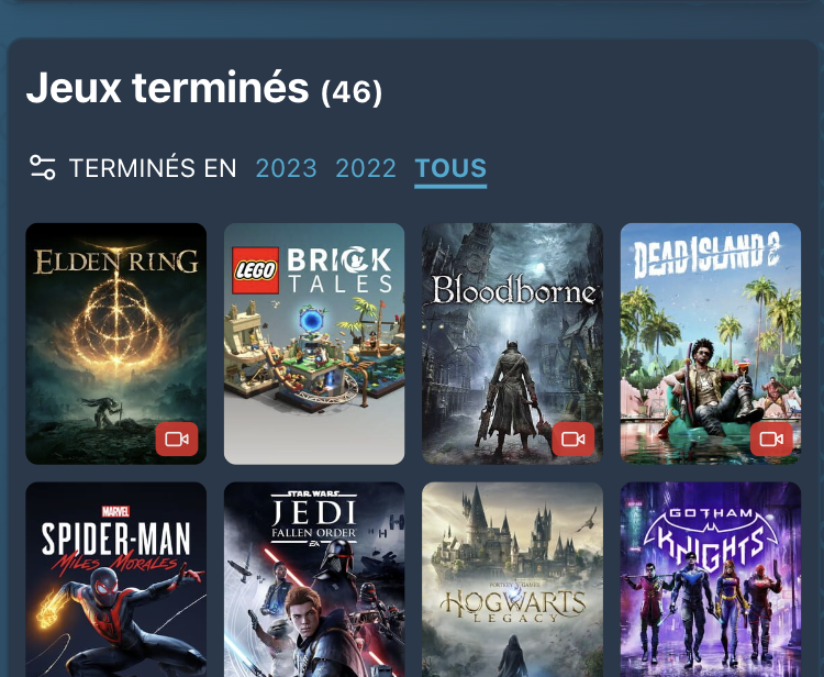 leburbur's tweet photo. La petite nouveauté https://t.co/jowhwGkcRW du jour :
Si tu as ajouté la date à laquelle tu as terminé le jeu, un filtre apparaîtra pour avoir la liste des jeux terminés par années.
#backlog #gamingbacklog #gamelog #gamerbacklog
DM si tu as des retours sur l'app https://t.co/tPpI9H1cW7