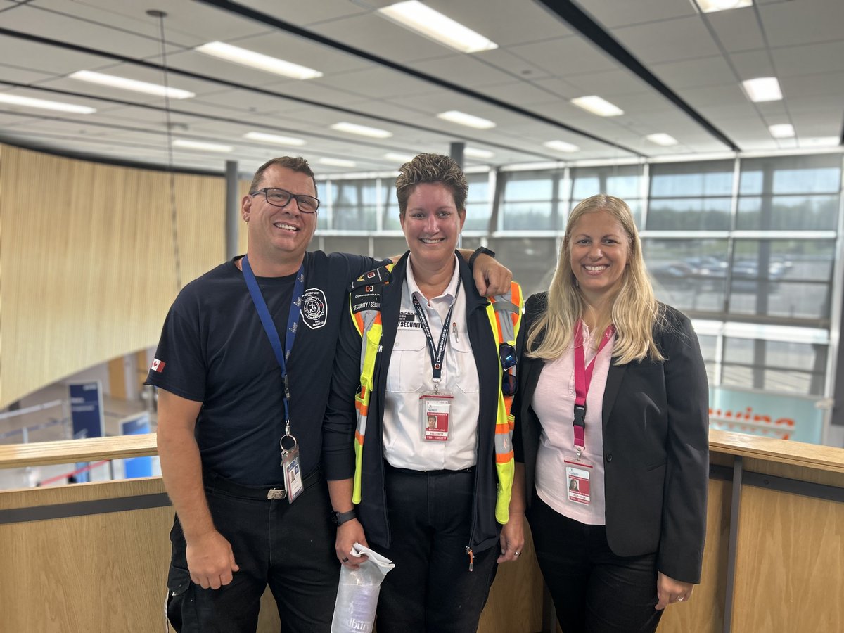 We’re proud of our remarkable team at the Greater Sudbury Airport! Today we recognized Jennifer, from our security team, for always going above &amp; beyond!  

We thank Jennifer for her dedication to the Greater Sudbury Airport, and more importantly, our passengers.
#YSB #FlySudbury