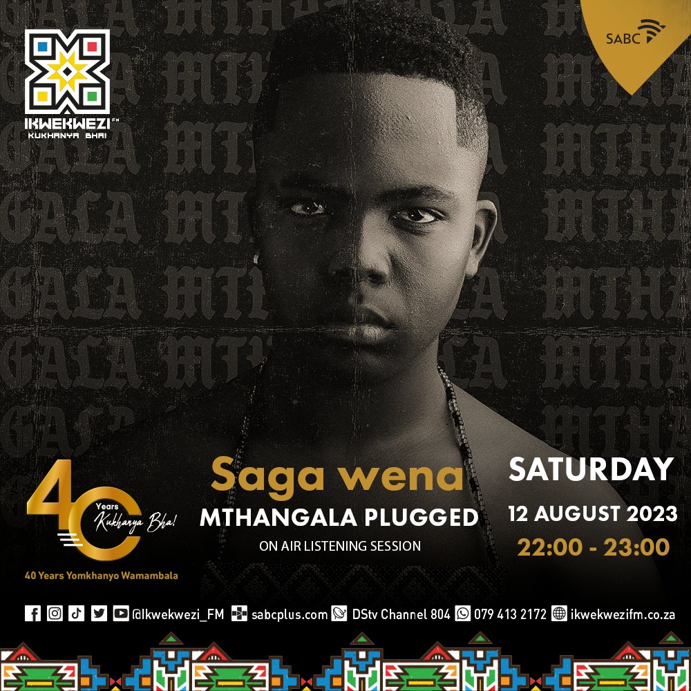 ThokozaniKabin3's tweet photo. Lotjhani!
I'm proud to announce that I'll be hosting an on-air listening session party on @Ikwekwezi_FM this Saturday night at 22:00 of my debut project, MTHANGALA.
Tune in and time-travel with me!
Click to listen: https://t.co/zXoS1VJXnG https://t.co/QZVaznei4Z
