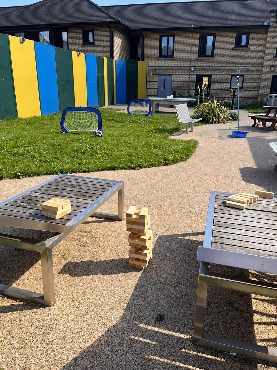 Lily_GMMH's tweet photo. Making the most of the sunshine with garden games for both Eagleton and MacColl☀️

#MindOverMacho #MeadowbrookMENtality https://t.co/NuGlz2Jakj