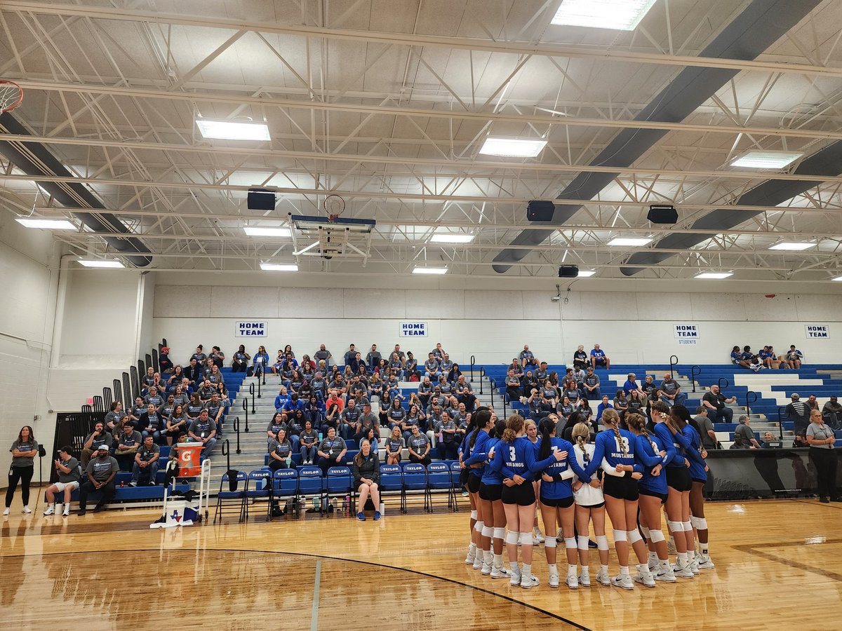 James E. Taylor High School (@ths_mustangs) on Twitter photo Team bonding! The entire staff is here to cheer on our volleyball team for their tournament game! Go Mustangs!! <a href="/taylor_vball/">Taylor Volleyball</a> #TaylorPride247 Team bonding! The entire staff is here to cheer on our volleyball team for their tournament game! Go Mustangs!! <a href="/taylor_vball/">Taylor Volleyball</a> #TaylorPride247