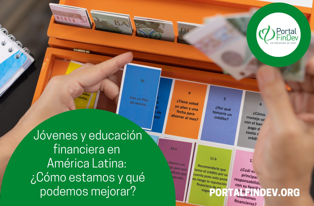 ¿Cómo trabajan diferentes iniciativas de #EducaciónFinanciera con los #Jóvenes de #ALC? ¿Cuál es el rol de la #EconomíaDelComportamiento?
Lea el blog de <a href="/dkonietzkoc/">Daniela Konietzko C.</a> Presidenta <a href="/FundacionWWBCol/">Fundación WWB Colombia</a> 
➡️ tinyurl.com/34s6wj45