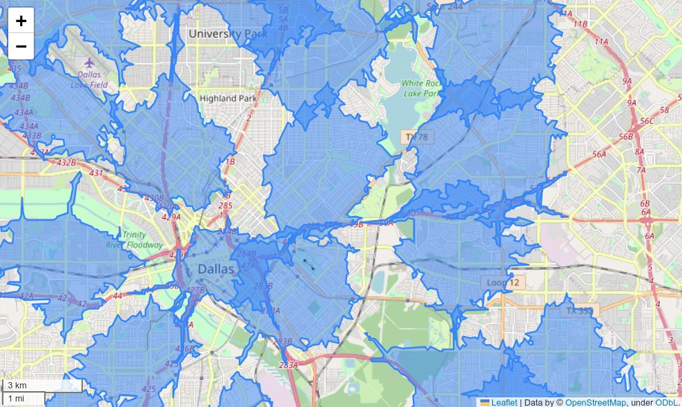 New on the blog: how to get @Mapbox travel-time isochrones as @geopandas GeoDataFrames in #Python You'll learn how to link the routingpy package to GeoPandas, setting you up to perform powerful #GIS analyses in Python w/ Mapbox services Read it here: walker-data.com/posts/python-i…