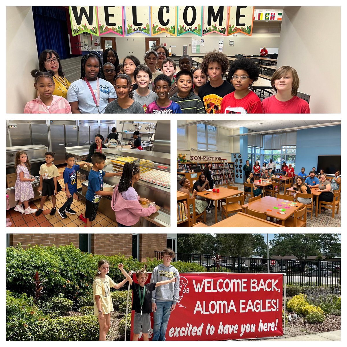 First day at Aloma is off to a great start!  Love the energy and excitement.  It’s going to be an amazing year. <a href="/AlomaPta/">AlomaPTA</a> <a href="/OCPSnews/">ocpsnews</a> 🦅