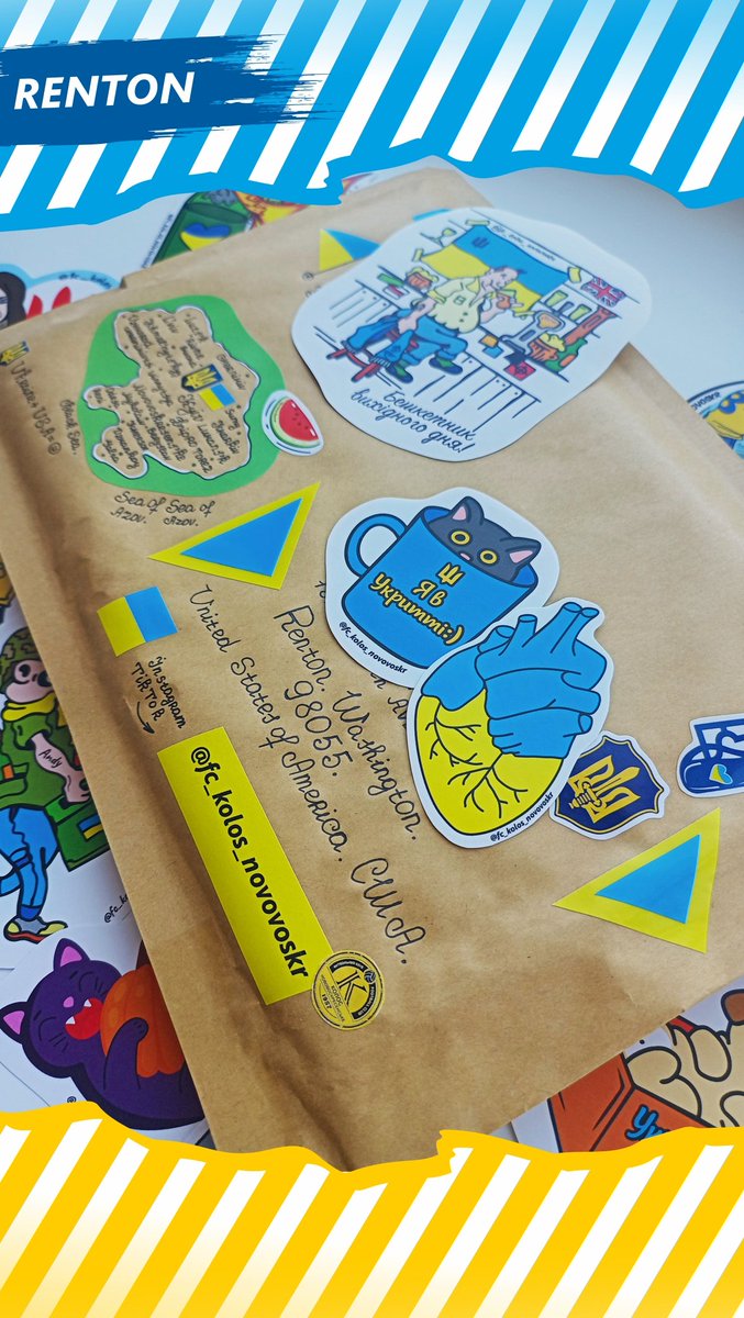 UkroArt's tweet photo. 💌✊ #USA #Renton #Washington #Ukraine #Ukrainians #UkrainiansUSA #USAUkrainians #Ukrainian #Sticker #UkraineStickers #WashingtonStickers #UnitedStatesStickers #CanadaStickers #NewYorkStickers #SloveniaStickers #FinlandStickers #DenmarkStickers #PortugalStickers #УкраїнціСвіту https://t.co/fH6P7SOaZM