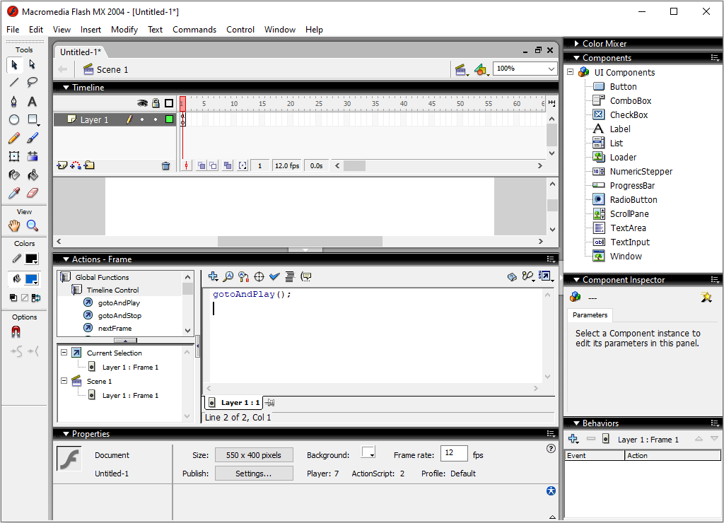 WebDesignMuseum's tweet image. Happy 20th Birthday Macromedia Flash MX 2004 and ActionScript 2.0!  

On September 10, 2003, Macromedia released the Macromedia Flash MX 2004, which included a new version of the language ActionScript 2.0.  

webdesignmuseum.org/old-software/m…

#WebDesignHistory