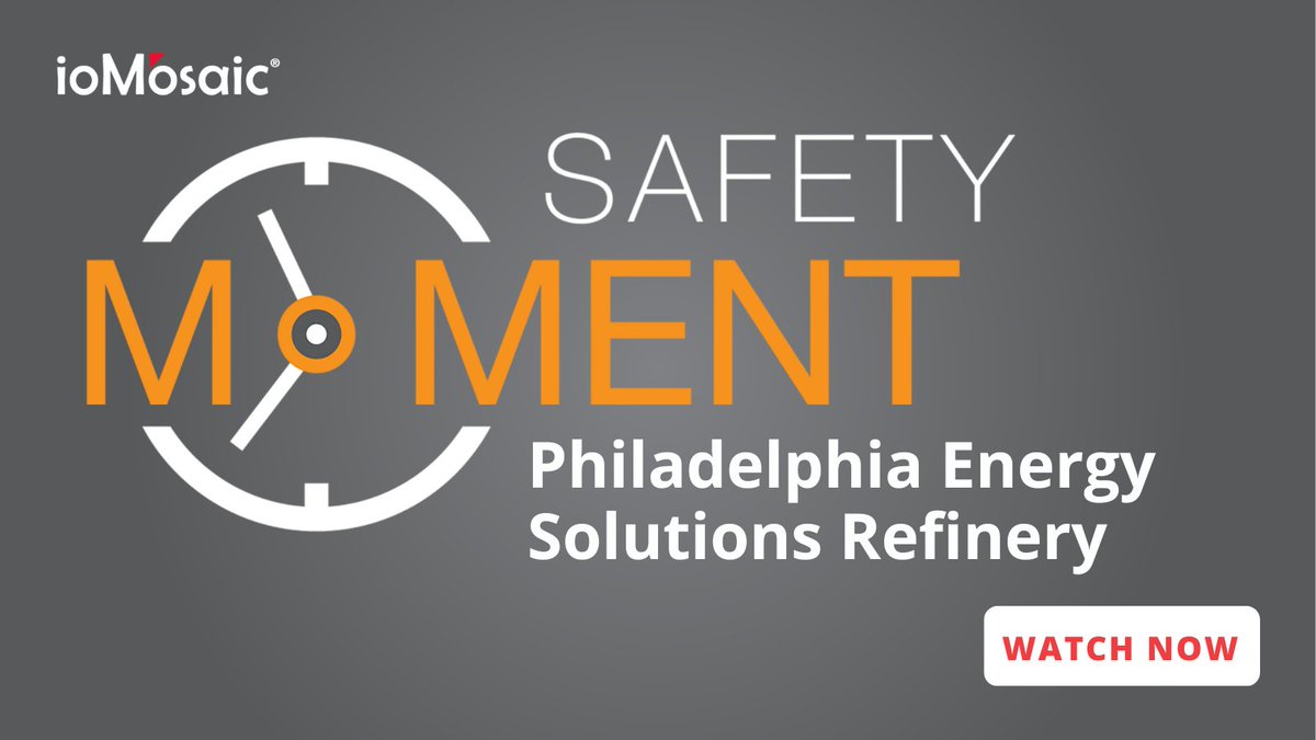 ioMosaic's tweet image. On June 21, 2019, a highly toxic HF acid was released into the atmosphere. Watch this PStv® video for lessons learned from the @PhilaEnergySol incident. bit.ly/3xMXMZN
#processsafetymanagement #chemicalsafety #riskmanagement
