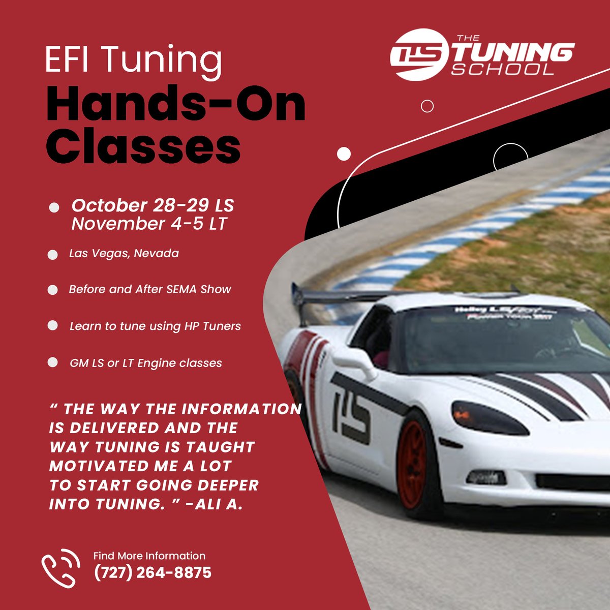 Calling all GM LS and LT Engine enthusiasts and tuning aficionados! 
Dive into the world of EFI tuning with our exclusive hands-on classes before and after the SEMA Show in Las Vegas! For more details and registration, visit loom.ly/hdZP6ps