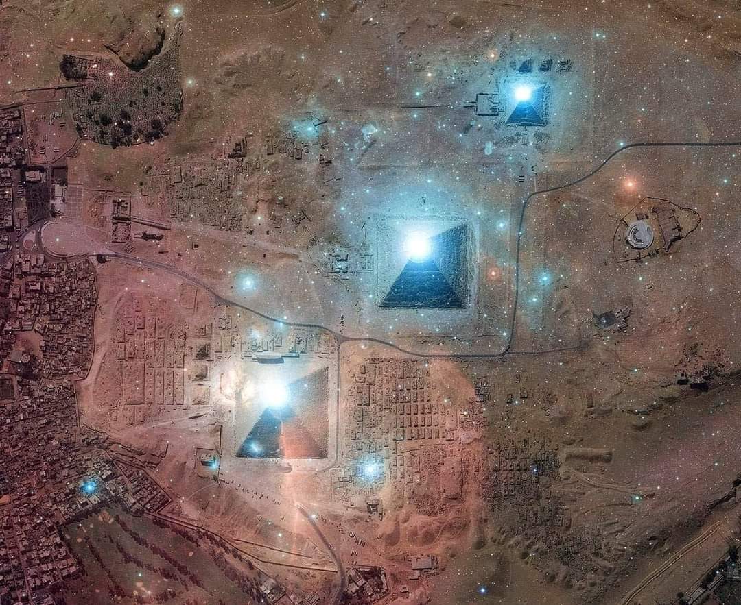 Orion’s belt aligned with the Giza pyramids.