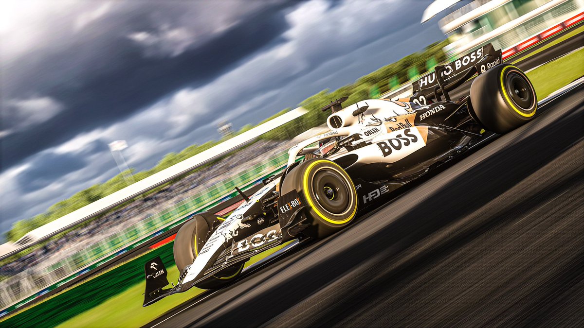 SirQwert's tweet photo. 2024 Boss Bulls Formula 1 Concept

Some on track shots, taken in @AC_assettocorsa

The car seen is the Formula Hybrid 2023 by @RaceSimStudio https://t.co/QYBt2W4t7F