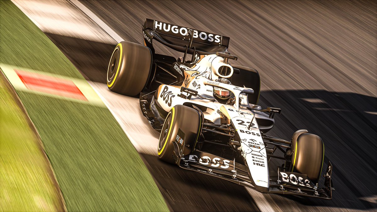 SirQwert's tweet photo. 2024 Boss Bulls Formula 1 Concept

Some on track shots, taken in @AC_assettocorsa

The car seen is the Formula Hybrid 2023 by @RaceSimStudio https://t.co/QYBt2W4t7F