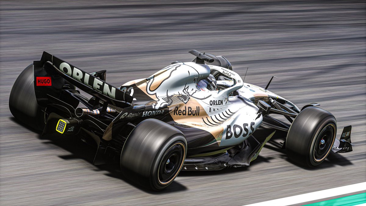 SirQwert's tweet photo. 2024 Boss Bulls Formula 1 Concept

Some on track shots, taken in @AC_assettocorsa

The car seen is the Formula Hybrid 2023 by @RaceSimStudio https://t.co/QYBt2W4t7F