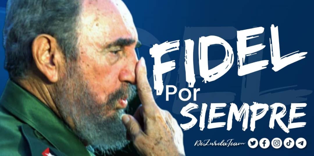 #Fidel:"Ningún momento más solemne y emocionante, ningún instante de júbilo mayor, ningún minuto de legítimo orgullo y de gloria, como este en que cuatro siglos y medio de ignorancia han sido derrumbados". #NuestroFidel #97Aniversario #FidelVive