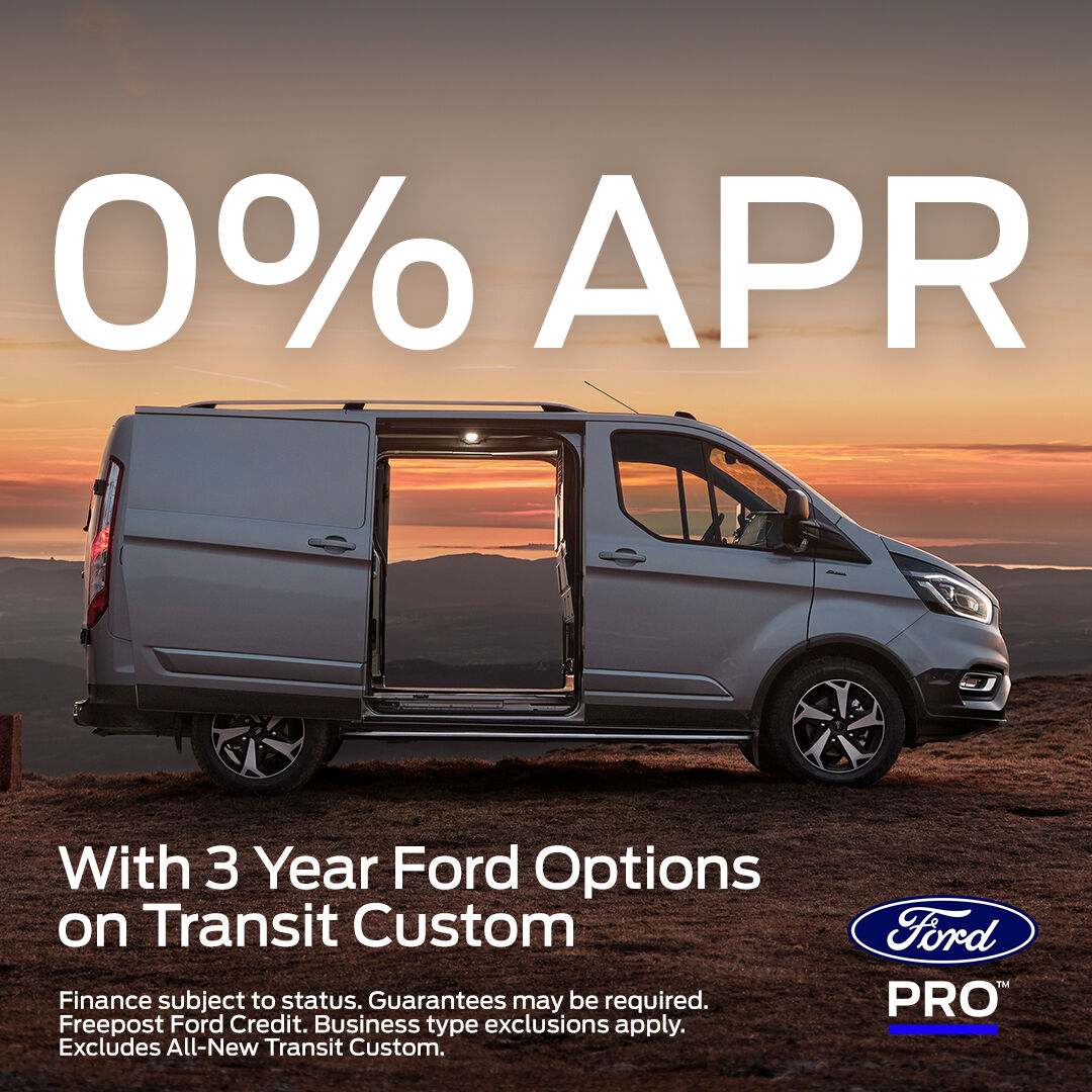 Order your Transit Custom Active today and pay no interest when you finance with Ford Credit. 

Contact us today:
premiermotors.co.uk/ford/contact