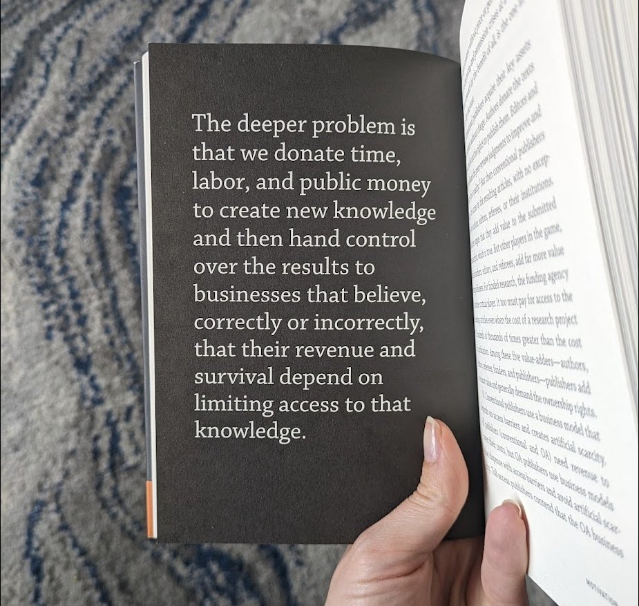 At this crucial time in the fight for #taxpayeraccess, I'm thinking about this quote from <a href="/petersuber/">Peter Suber (@petersuber@fediscience.org)</a> 's 2012 book Open Access...