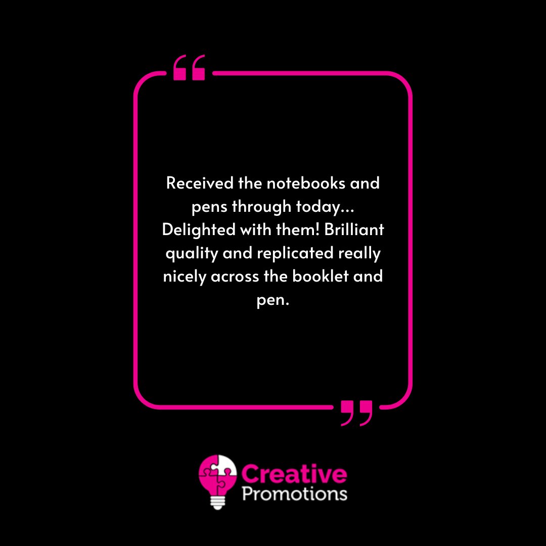 creativepromouk's tweet photo. Amazing #review - thank you ๐
#review #CreativePromotions #PromotionalGifts #PersonalisedGifts https://t.co/0zWM8VcJ6A