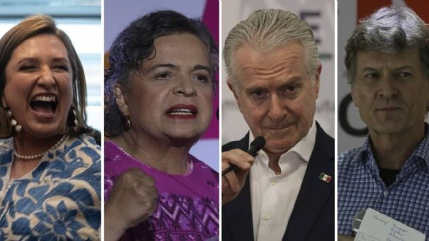 AntiTelevisaMx's tweet photo. Los candidatos a la presidencia del Frente Amplio por México:

Xóchitl Gálvez una corrupta populista de ultraderecha sin preparación

Beatriz Paredes una CRIMINAL

Santiago Creel un CORRUPTO e INEPTO

Enrique De La Madrid un ladrón y vividor de lo que robo su padre

¡PURA BASURA! https://t.co/lscaddPPwi