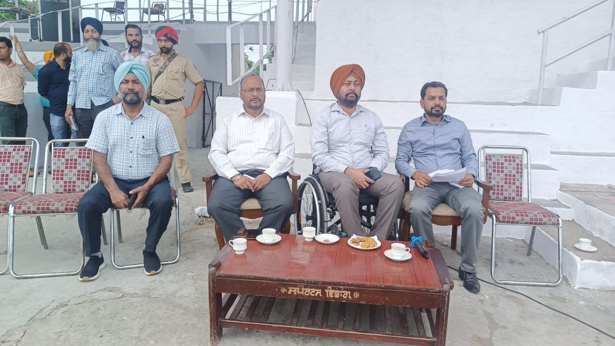 apssomal's tweet image. Reviewing preparations for Independence Day 2023 at #rupnagar