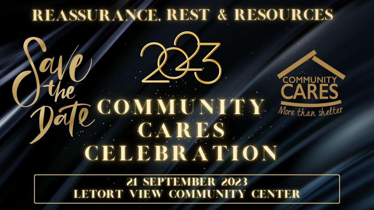 CARES4homeless's tweet image. We are fast approaching our Community CARES Annual Celebration Event. Click here morethanshelter.org to sign up for a seat, a table or to sponsor!

The event will start at 6 p.m.

For questions, please contact Tim Settlemyer at  tsettlemyer@morethanshelter.org.