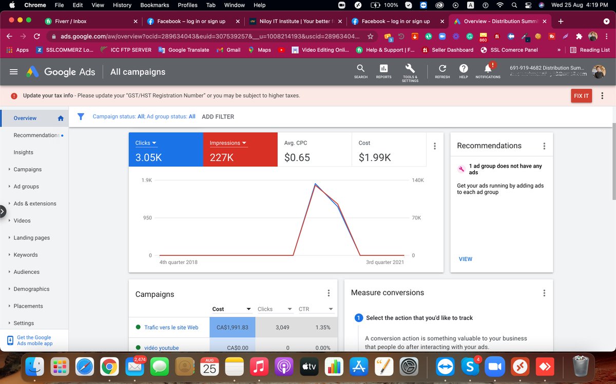 Hey! Are you a Business Owner, want to grow your business online?
If you're interested in Google and Facebook advertising Services
Please DM 
Or WhatsApp:- +8801737379509
#googleads #facebookads #facebookpixelsetup #googleadwordsppc #smm #BusinessGrowth #businessowner #googlegmc