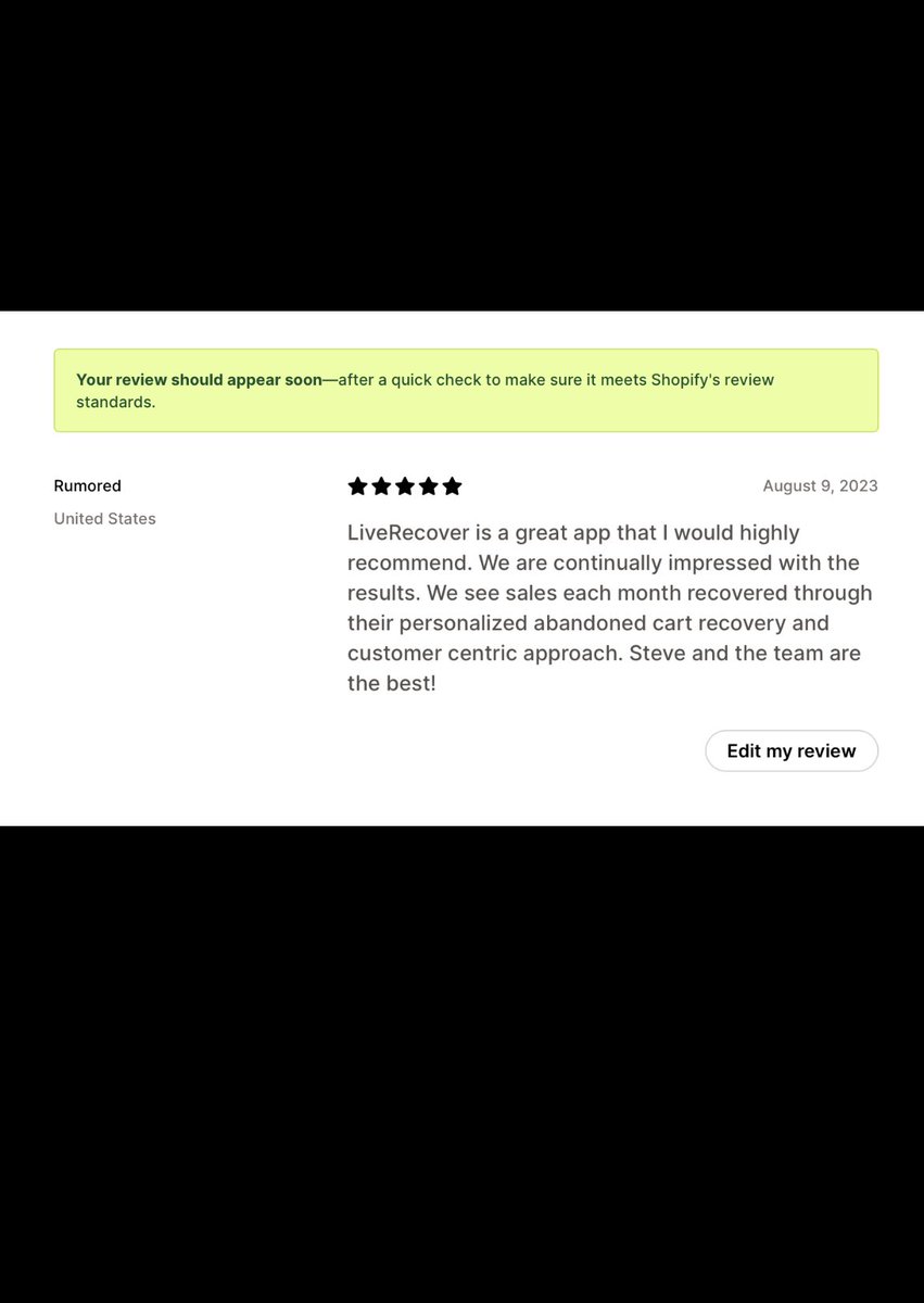 SteveLeq30's tweet photo. Social proof >>> โค๏ธโค๏ธ๐๐
We @LiveRecover are just here to help brands recover incremental revenue for lost checkouts.
Already running a killer sms & email program? Even better! We will add 10-20% revenue lift for all the checkouts you canโt currently capture!
#LRFam #Shopify https://t.co/7ucsIXJhBw