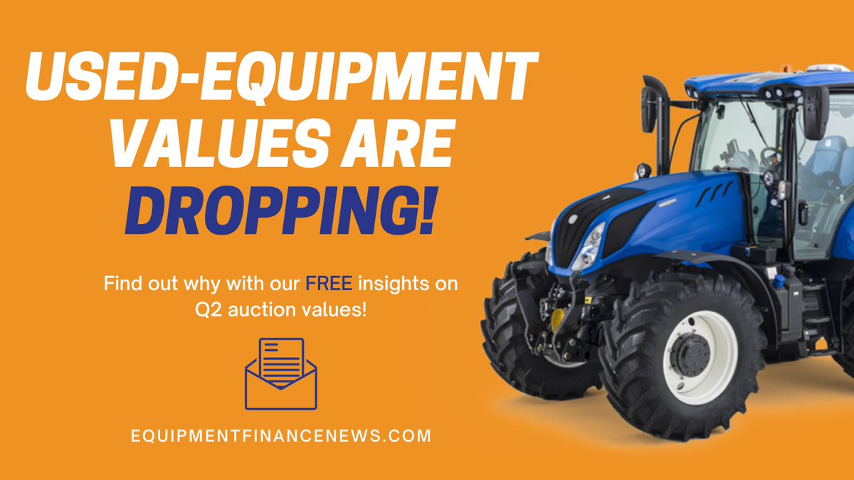 CLAIM HERE: hubs.ly/Q01-JPYM0

Auction Values of Used-Equipment Are Declining! Understand how the industry is being affected by accessing our FREE insights into the Q2 used-equipment auction values!

#equipmentfinancing #heavyequipment #equipment #equipmentdealer