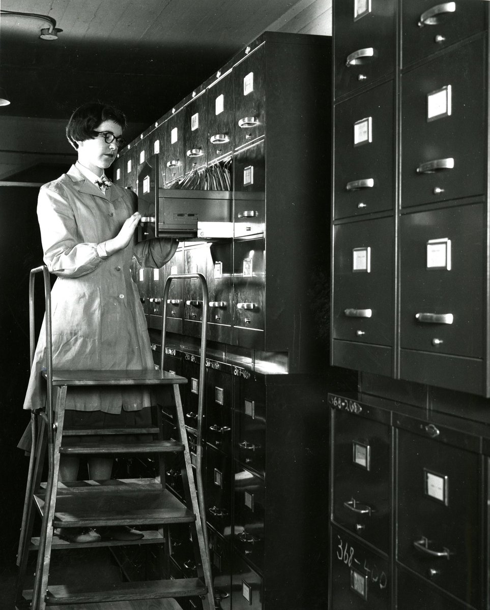 Edward G. Miner Library (@minerlibrary) on Twitter photo We might be a little biased, but staying organized is important! We canât help but show some #tbt đ for this personâs filing game. 
Medical records personnel at Strong Memorial Hospital, photographed in July 1955.
#URMC #UniversityOfRochester #HistMed We might be a little biased, but staying organized is important! We canât help but show some #tbt đ for this personâs filing game. 
Medical records personnel at Strong Memorial Hospital, photographed in July 1955.
#URMC #UniversityOfRochester #HistMed