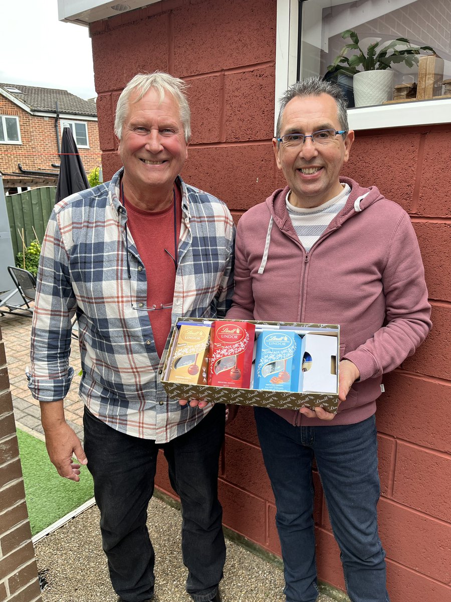 Fellow Councillor Charlie Keith shared some of a massive donation from a local company of boxes chocolates. 

Our chocolates will be shared at various coffee morning across Horbury &amp; South Ossett over the next few weeks. 

Thank you Wrenthorpe and Outwood West Cllr Charles Keith