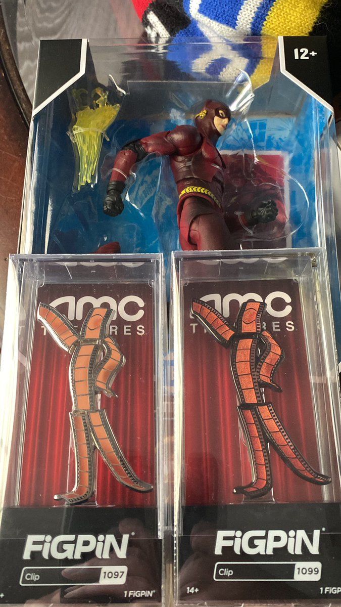 My order has arrived. One of each different FigPin & the final Flash action figure. #AMC