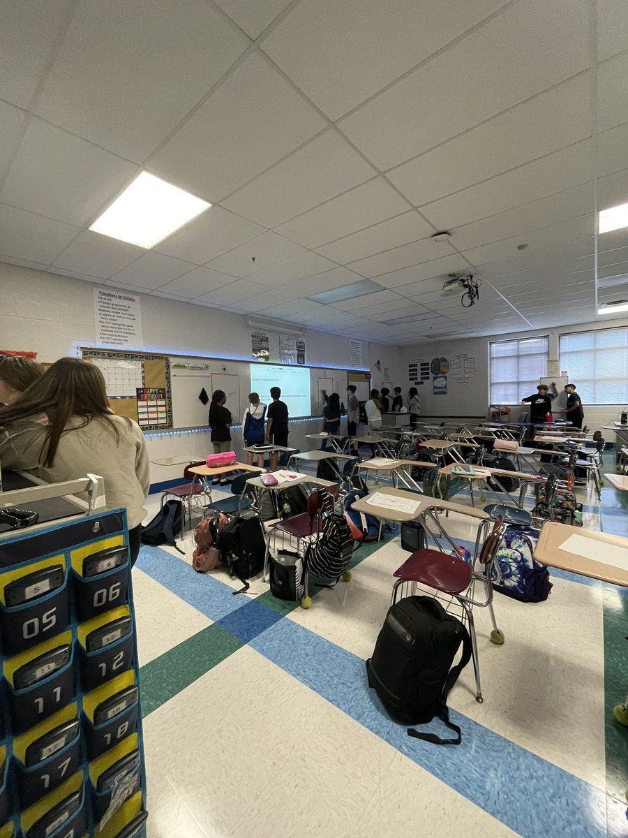 When you use the wall boards for the first time and they Al if they can do another. Why yes, yes you can. #thinkingclassroom #welovemath #teacherwin