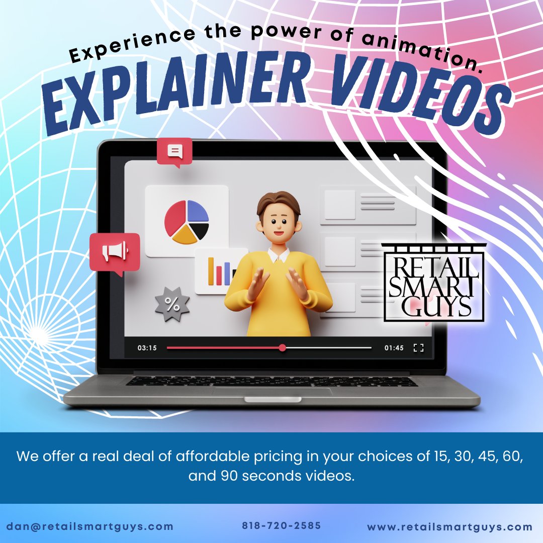 Explainer video content keeps expanding the Internet and replacing texts and static images. Marketers no longer think about what to write to demonstrate the benefits of the product. 

#retailsmartguys #retailservices #explainervideos