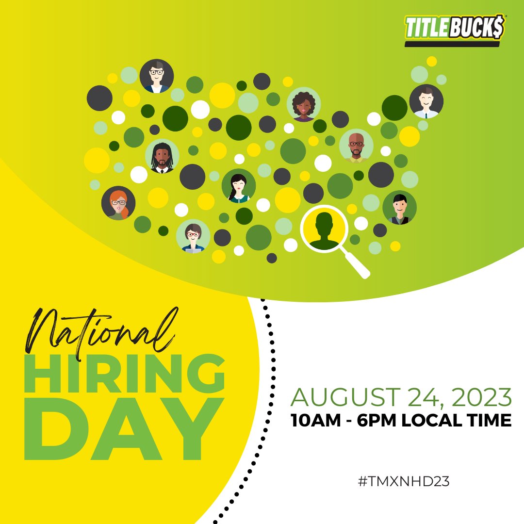 National Hiring Day is YOUR opportunity to interview for an opening on one of our growing teams! We have positions available nationwide. Learn more about #TMXNHD23 and join us on August 24th! >> bit.ly/tmxnhd23