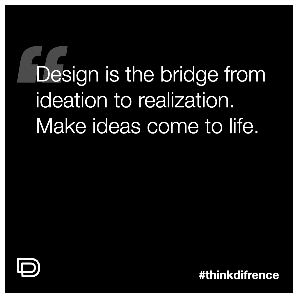 playoffreese's tweet image. Design is the bridge from ideation to realization. Make ideas come to life. #IdeaRealization #DesignExecution #ThinkDifrence