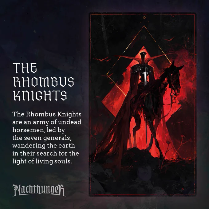 New #DTIYS #challenge! I want you to create a Rhombus Knight, one of the factions in my Nachthunger saga. Please use a square ratio for the piece and the deadline is the 10th of October! The winner will get a signed Giclée print, courtesy of .cursive! #drawthisinyourstyle
