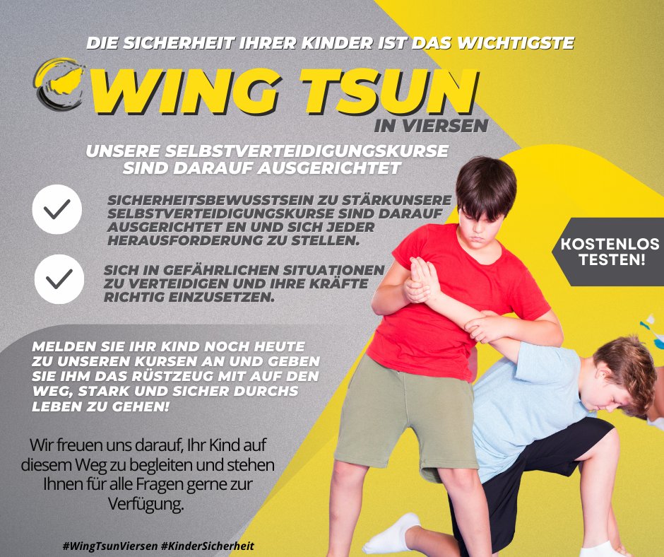 r_meininghaus's tweet photo. 💥 Selbstverteidigung für Kinder in Viersen! 💥
Liebe Eltern, seid ihr auf der Suche nach einem sicheren Weg, euer Kind vor potenziellen Gefahren zu schützen? Dann seid ihr bei uns genau richtig! 🛡️🧒🏻
#Kinder #Selbstverteidigung #WingTsun #Viersen #Stärke #Sicherheit https://t.co/r6gBUGJoIB